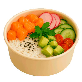 🐟 Pokebol – Poke Bowl au Saumon Cru